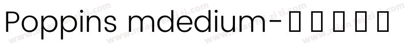 Poppins mdedium字体转换
